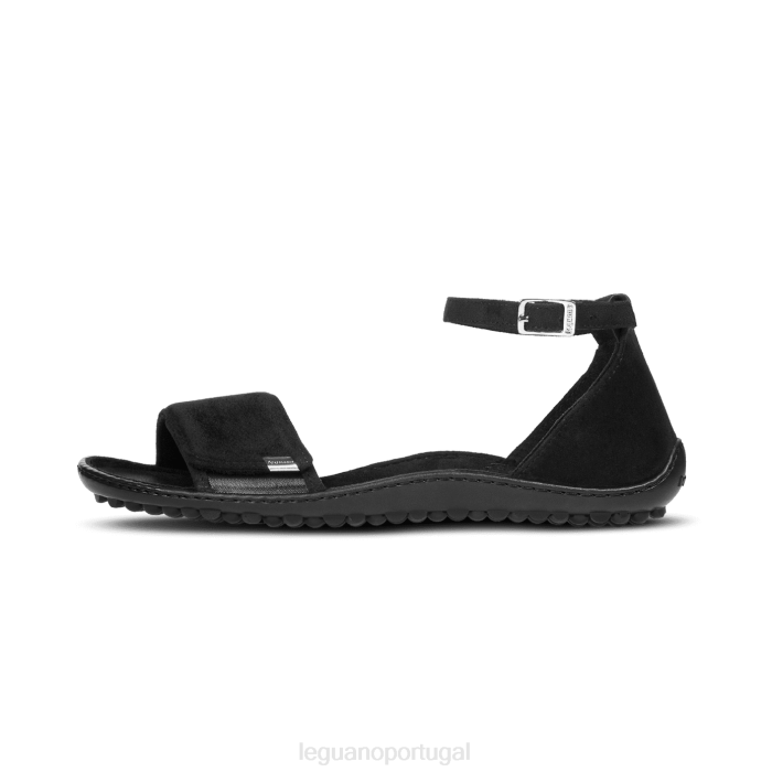 calçados Leguano sandalia preta jara mulheres FF2821